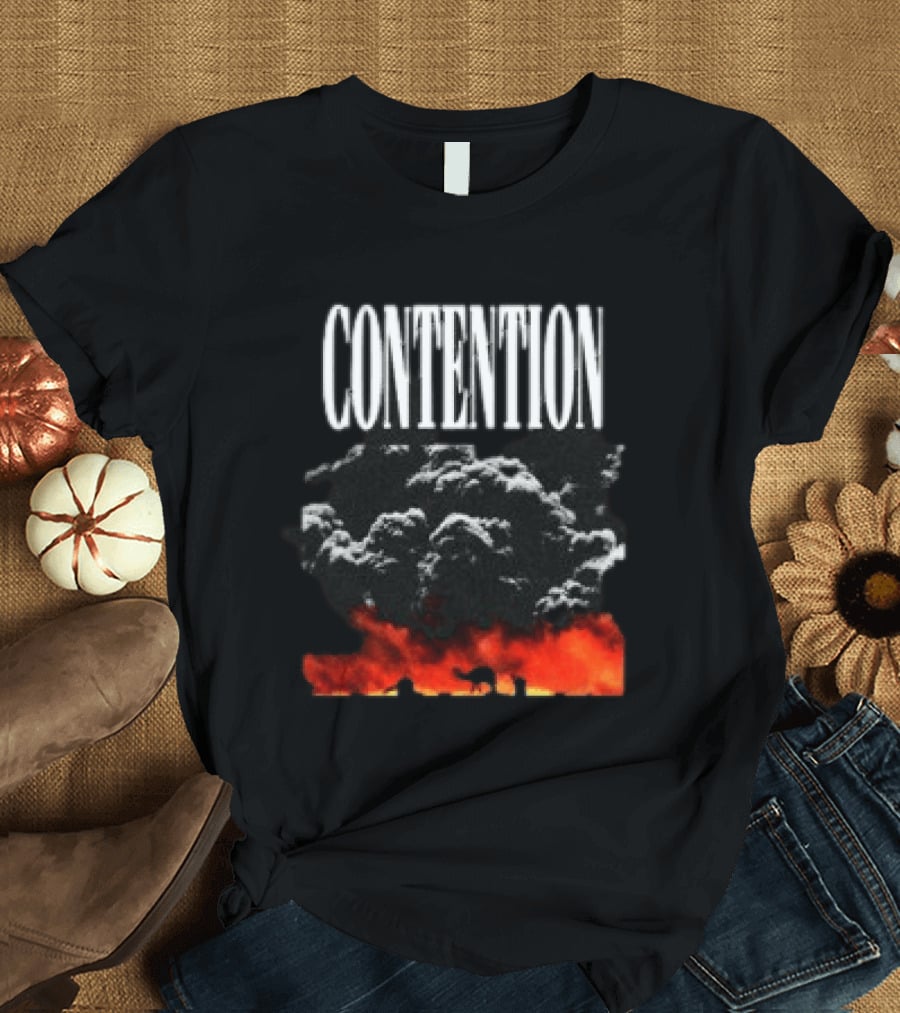 CONTENTION Xcontentionx Store Nuclear Summer Explosive Cloud T-Shirt
