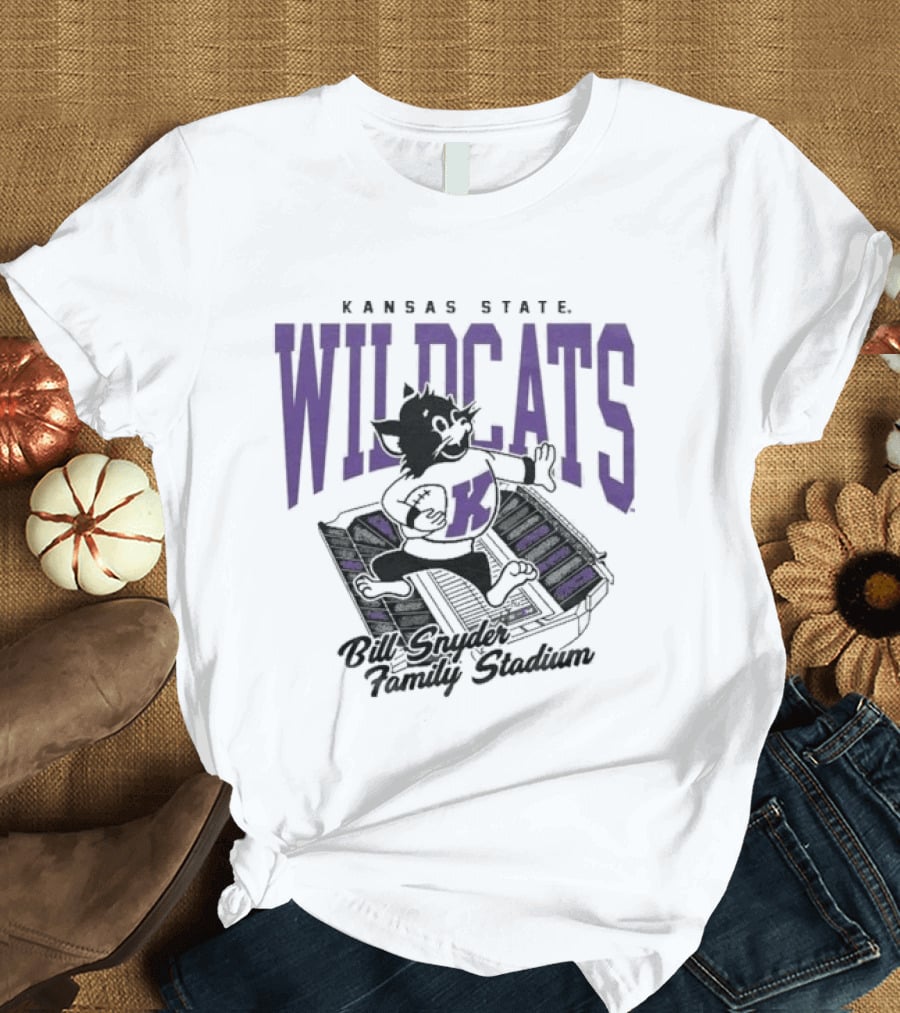 Kansas State Wildcats Bill Snyder Family Stadium Wildcat T-Shirt