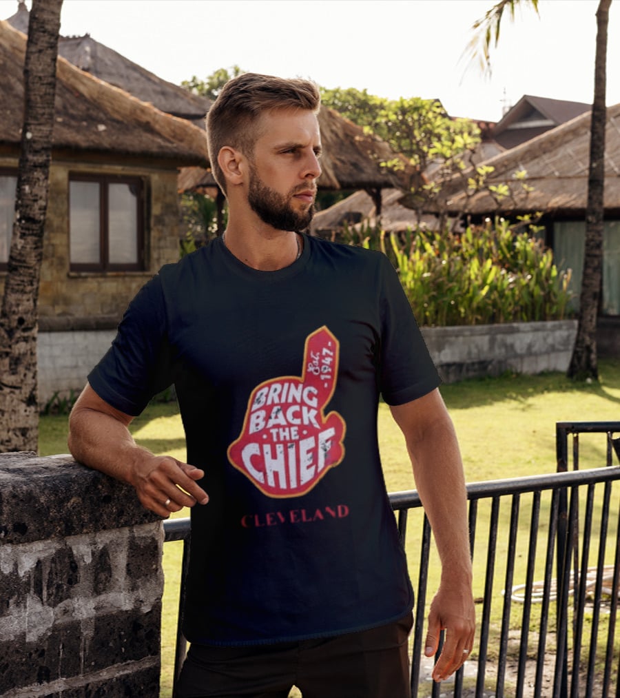 Bring Back The Chief Est. 1947 Foam Finger Red Yellow Cleveland T-Shirt