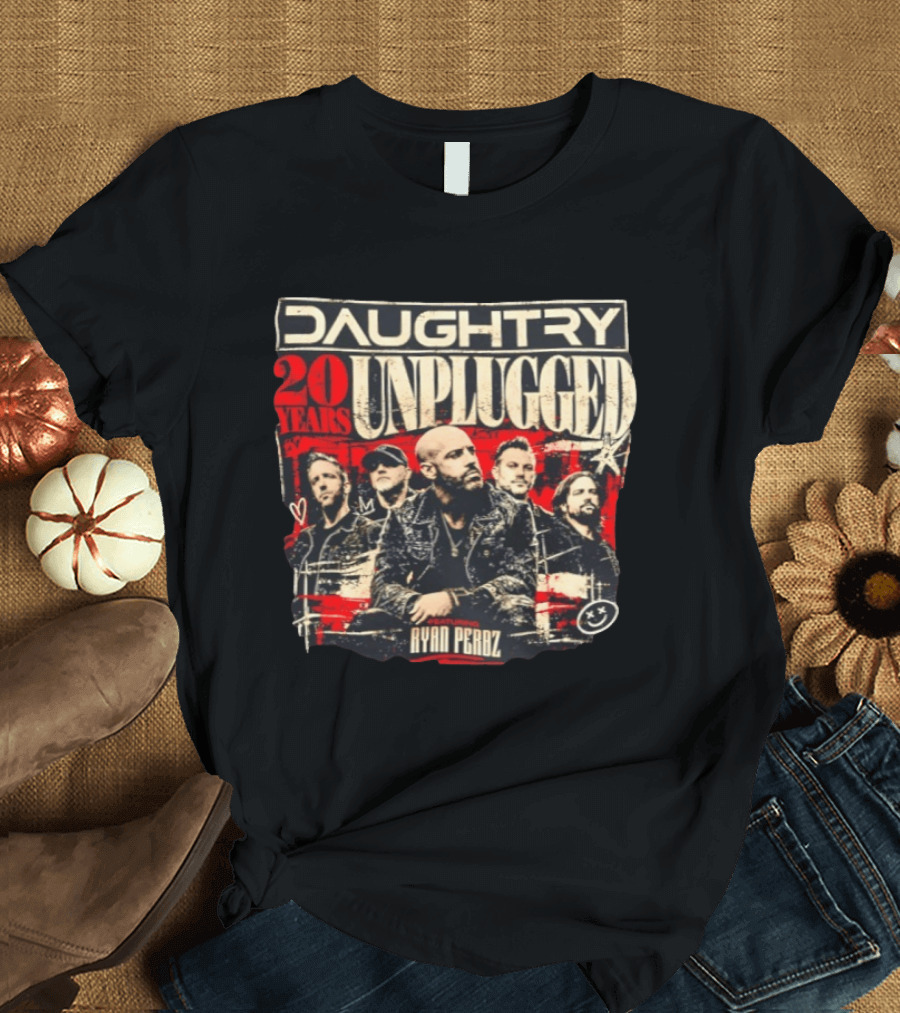 Daughtry Unplugged 20 Years Tour Featuring Ryan Perdz T-Shirt
