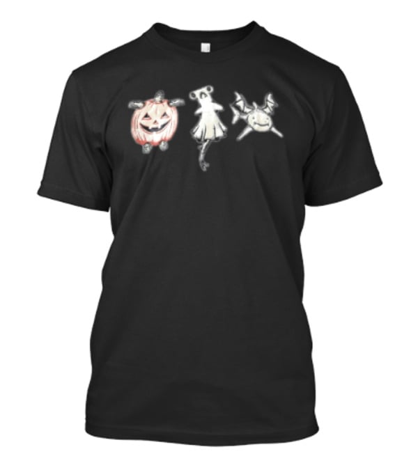 Halloween Turtle Pumpkin Ghost Shark Bat Sea Creatures T-Shirt