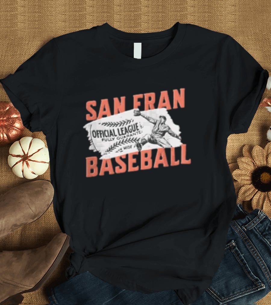San Fran Baseball Official League Vintage Throwback T-Shirt