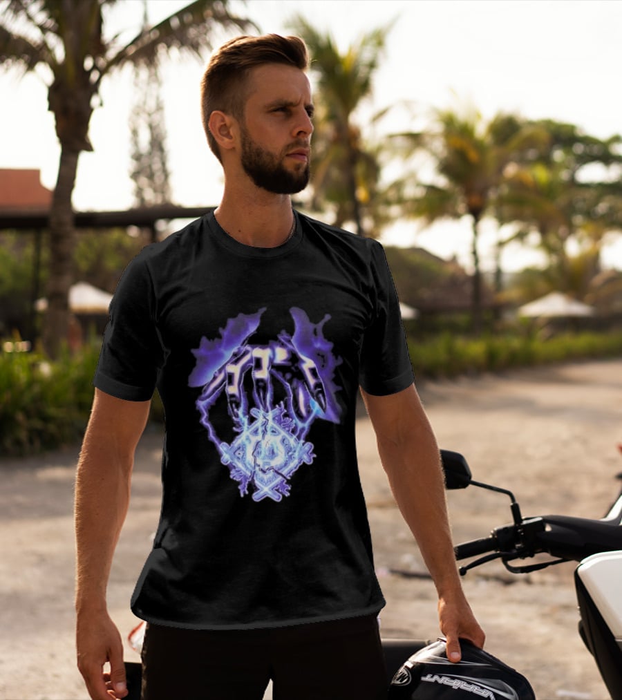 Hollowsquad La Grim Electric Lightning Skull And Claws T-Shirt