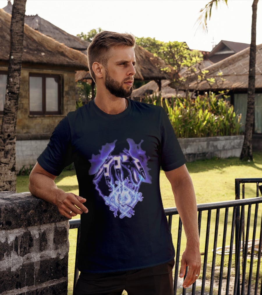 Hollowsquad La Grim Electric Lightning Skull And Claws T-Shirt