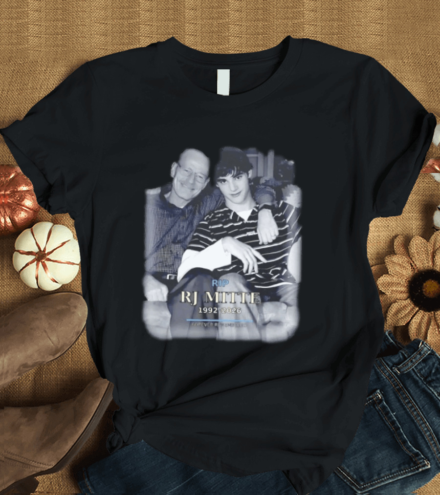 RIP RJ Mitte 1992 2026 Forever Remembered Breaking Bad Memorial T-Shirt