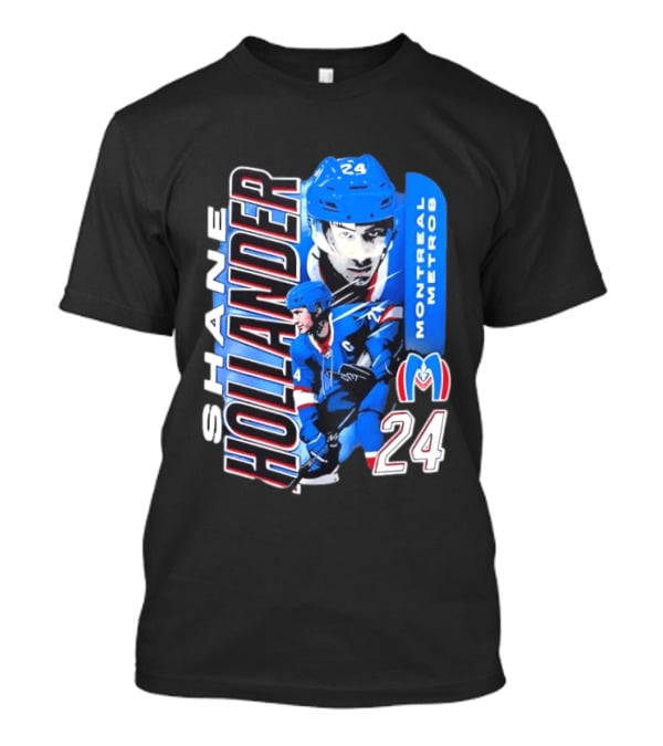 Shane Hollander Montreal Metros 24 Hockey Player Sports T-Shirt