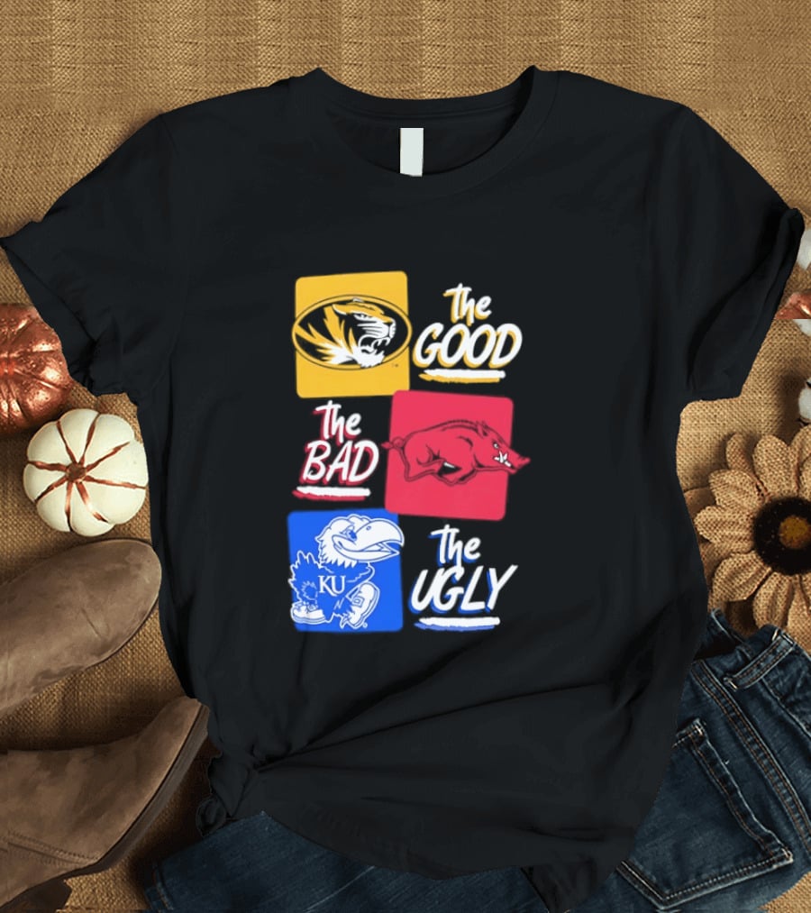 Missouri Tigers The Good The Bad The Ugly Kansas Jayhawks Rivalry T-Shirt
