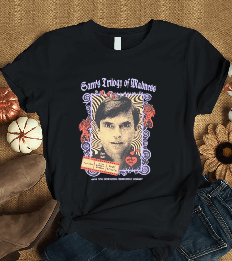 Sam Neill's Trilogy Of Madness Music Box Possession Event Horizon T-Shirt