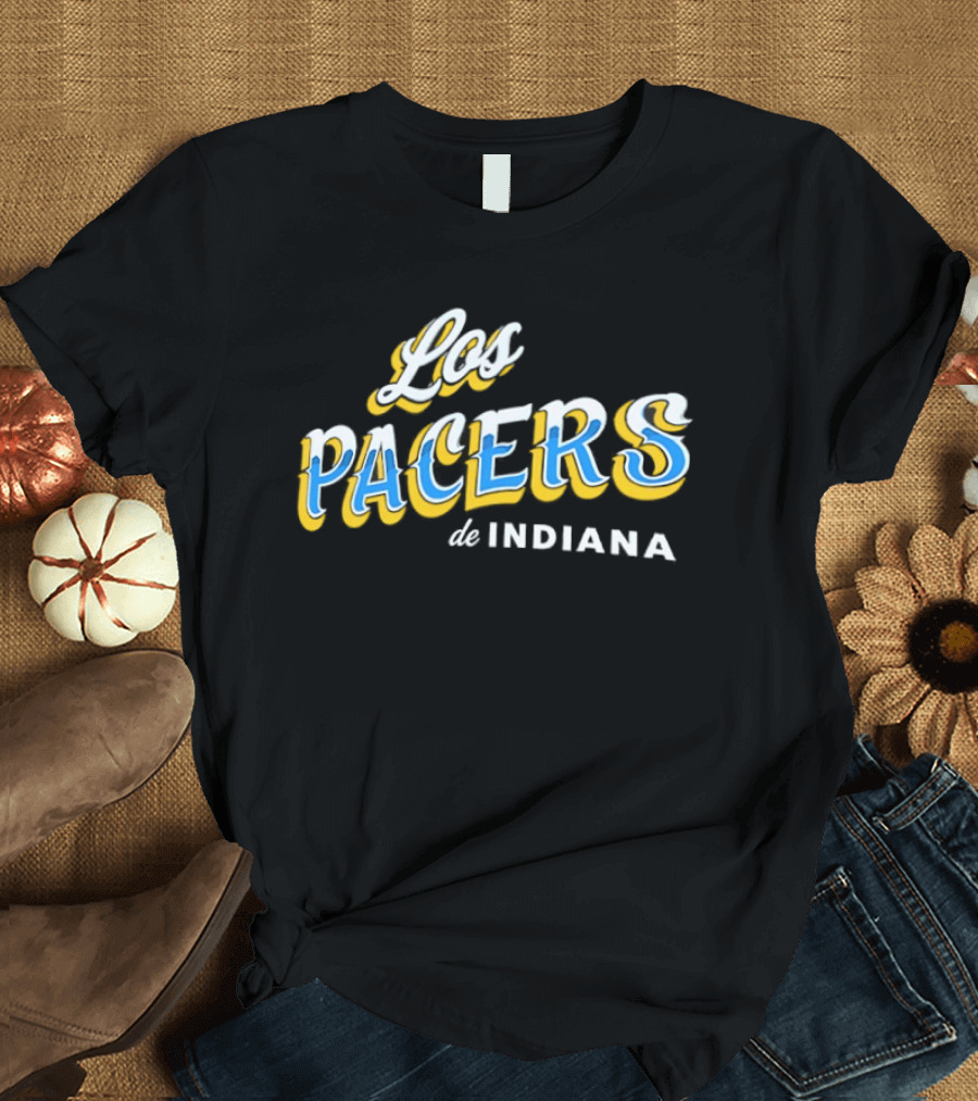 Los Pacers De Indiana NBA Basketball Team Bilingual Branding T-Shirt