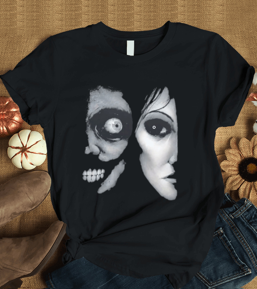 The Painter Halloween 2026 Creepy Face Illusion T-Shirt
