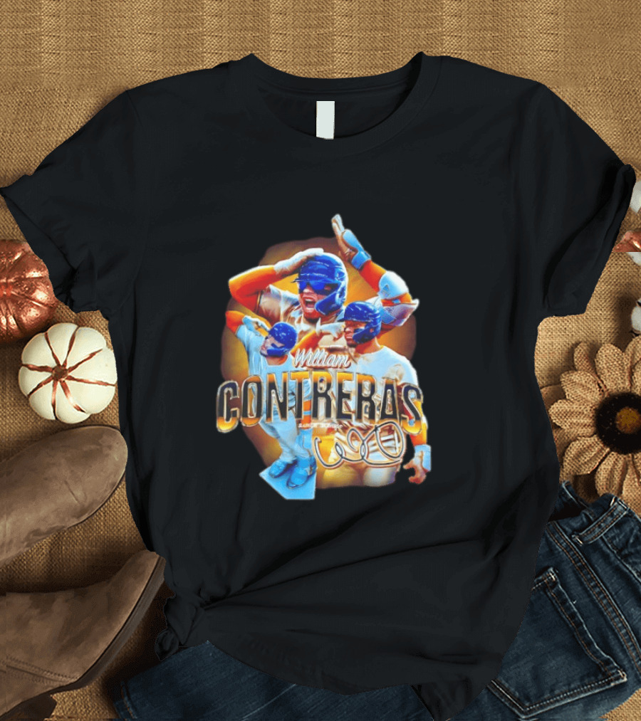 William Contreras Milwaukee Brewers Player Collage 2026 T-Shirt