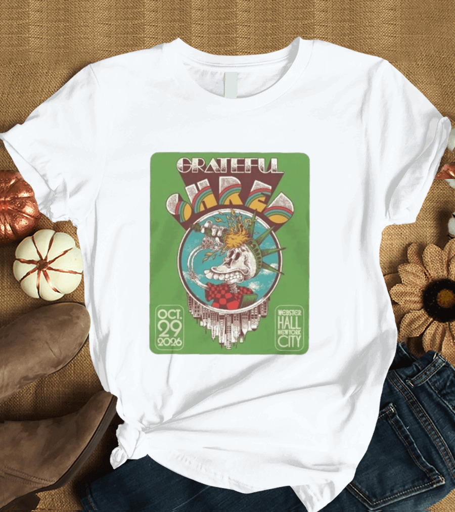 Grateful Shred Webster Hall New York City October 29 2026 Event T-Shirt