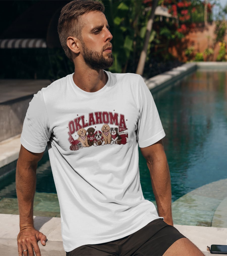 Oklahoma Sooners Go Team Dogs In Football Jerseys T-Shirt