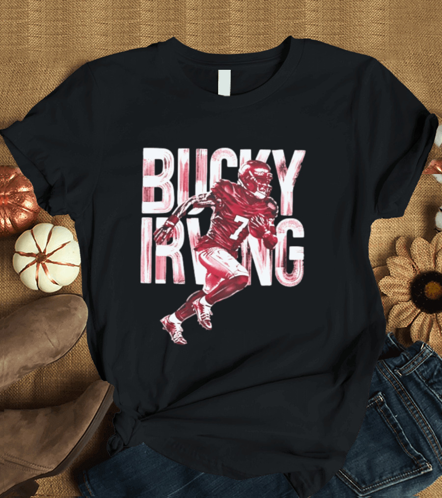 Bucky Irving Tampa Bay Buccaneers Brush Stroke Number 7 T-Shirt