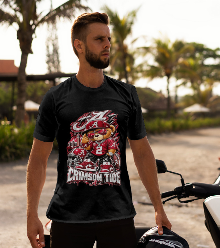 Crimson Tide Alabama Bear Football NCAA Sporting Powerhouse T-Shirt
