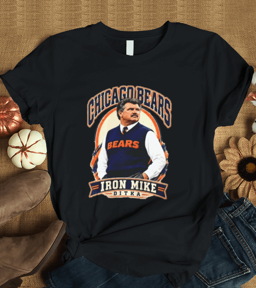 Chicago Bears Iron Mike Ditka NCAA Football T-Shirt