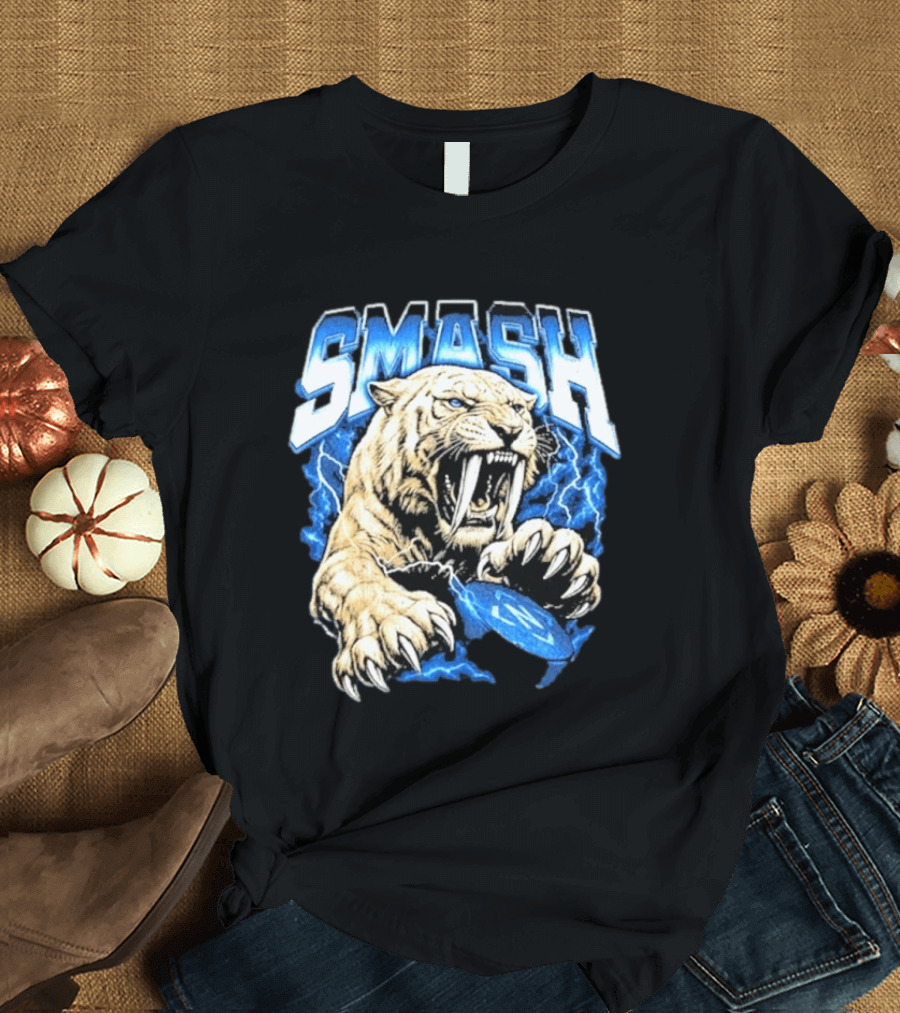 SMASH Predators 2026 Nashville Fierce Tiger Claw Lightning T-Shirt