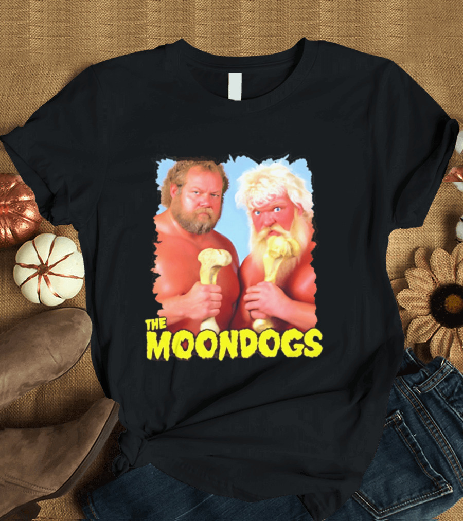 The Moondogs Wrestling Tag Team Iconic Bone Props T-Shirt