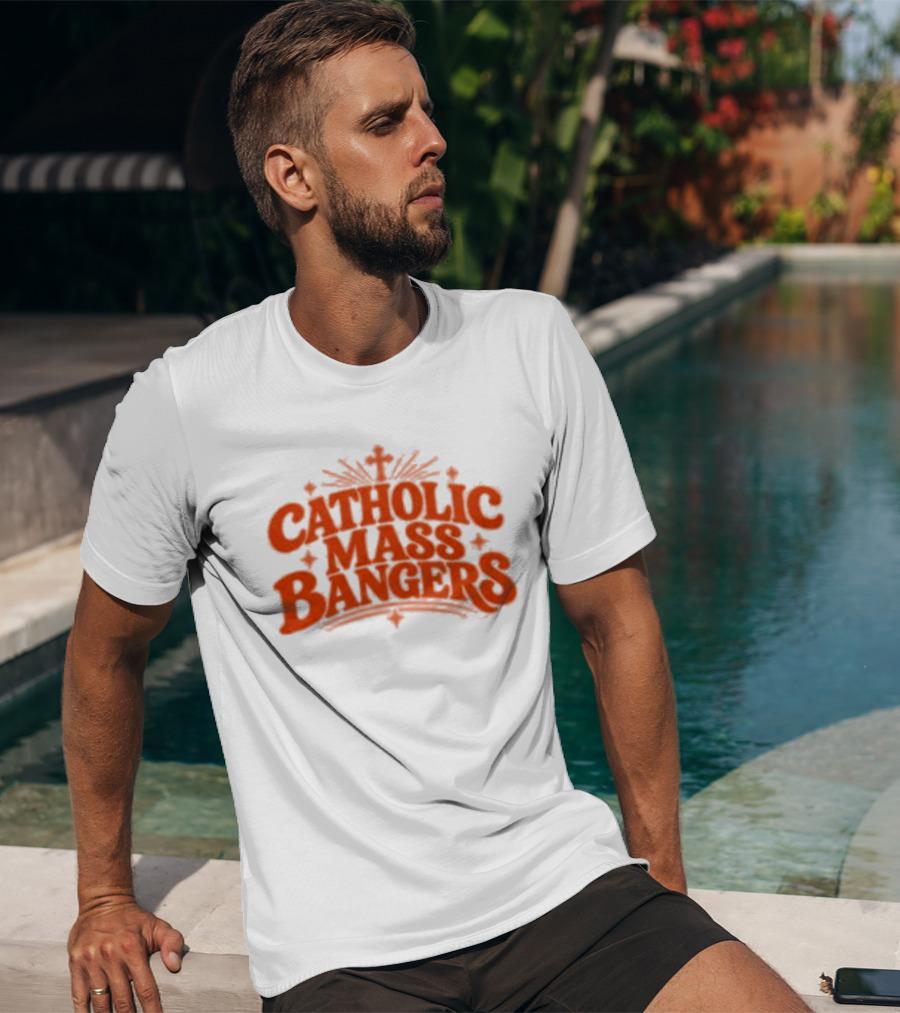 Catholic Mass Bangers Tracklist Iconic Worship Collection T-Shirt