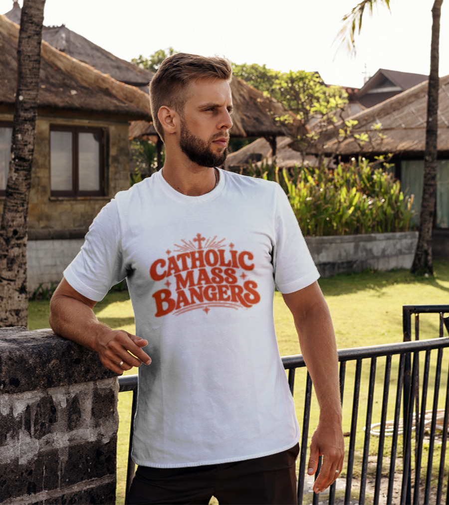 Catholic Mass Bangers Tracklist Iconic Worship Collection T-Shirt