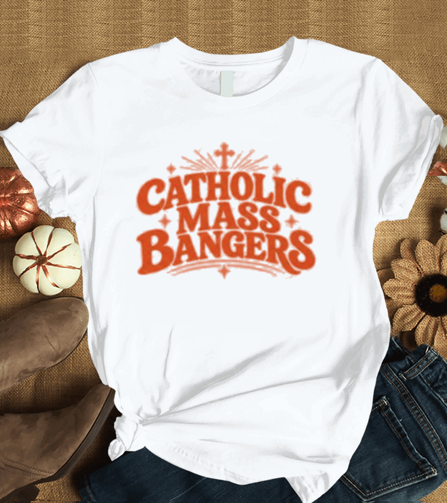 Catholic Mass Bangers Tracklist Iconic Worship Collection T-Shirt