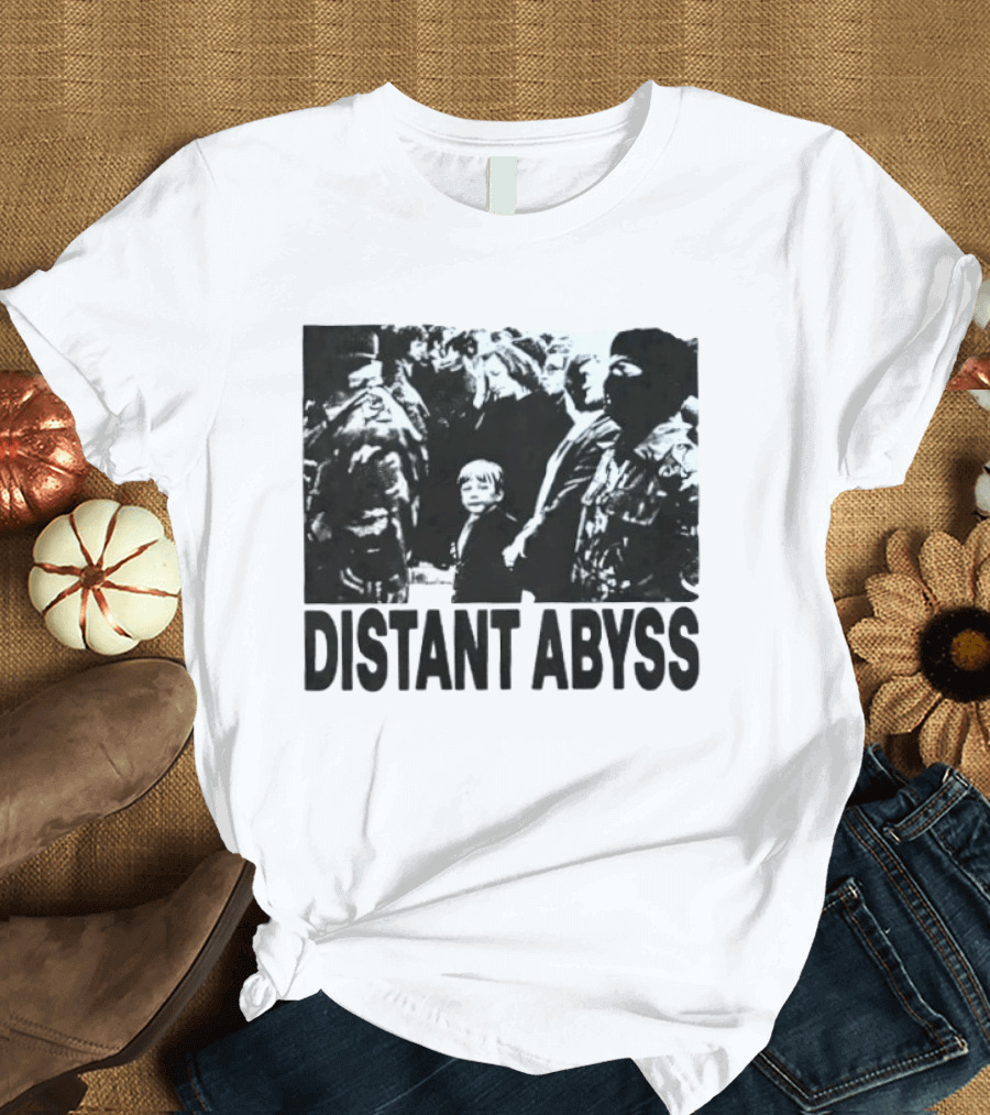 Distant Abyss Protest Conflict Military Scene T-Shirt