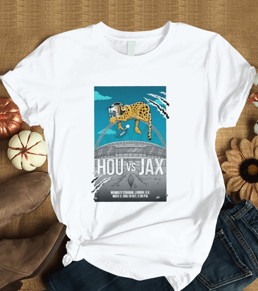 HOU Vs JAX Wembley Stadium London Week 6 Sun 18 Oct 2:30 PM T-Shirt