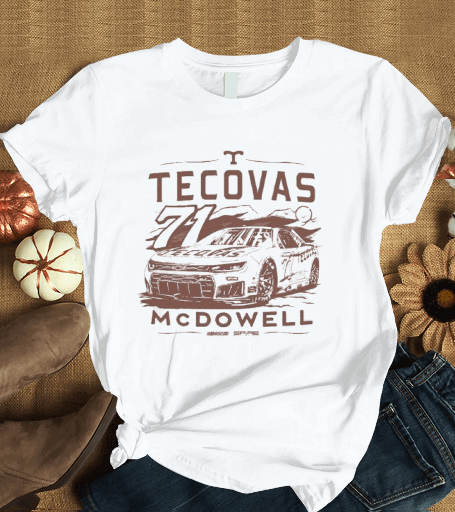 Michael McDowell Tecovas Racing Car #71 T-Shirt