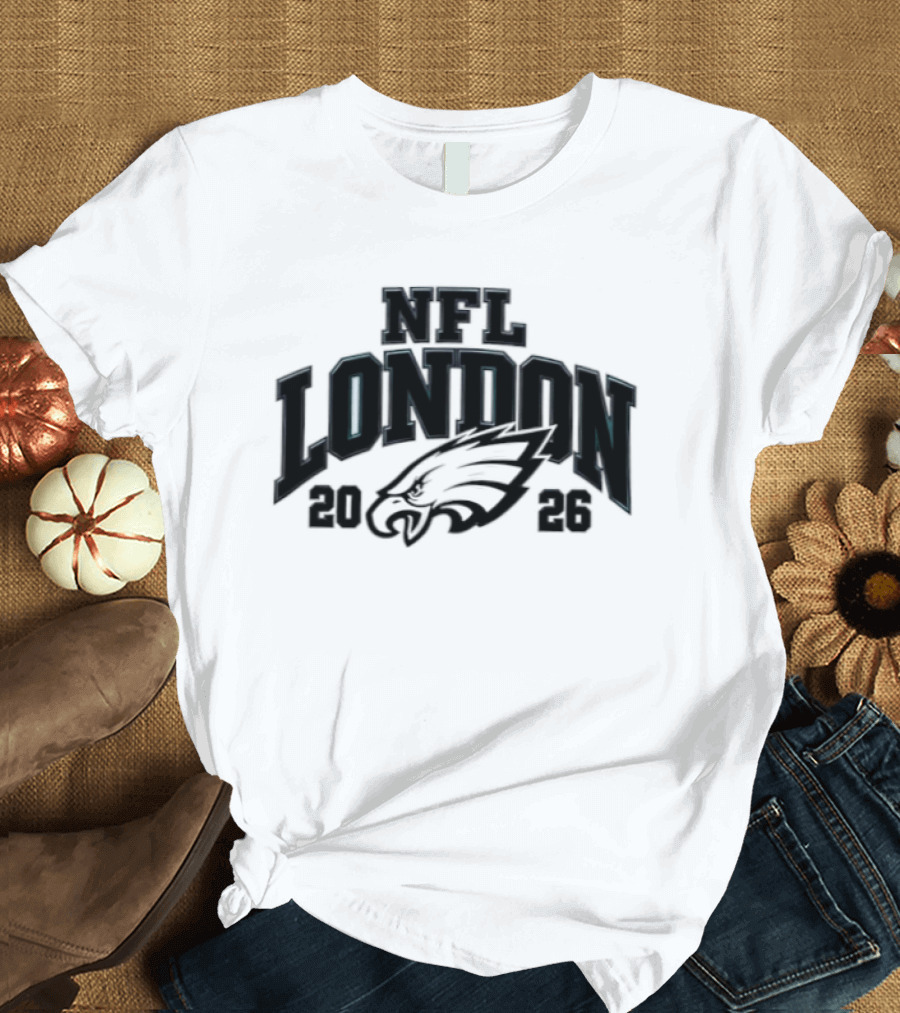 Philadelphia Eagles NFL London 2026 Football Event T-Shirt