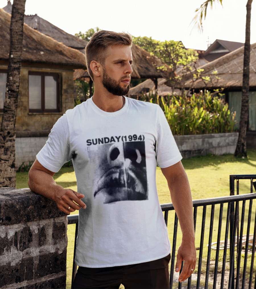 Sunday 1994 The Debut Tour Vintage Nostalgia Black And White Face T-Shirt