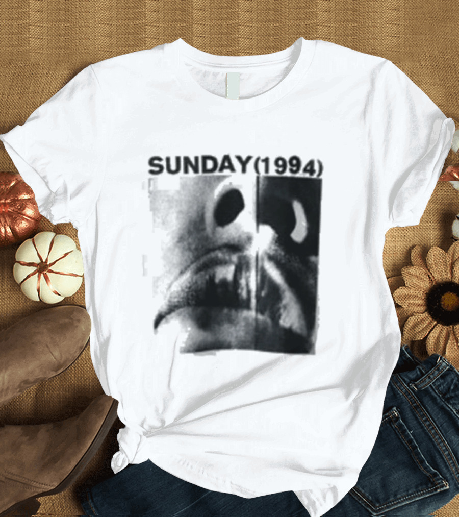 Sunday 1994 The Debut Tour Vintage Nostalgia Black And White Face T-Shirt