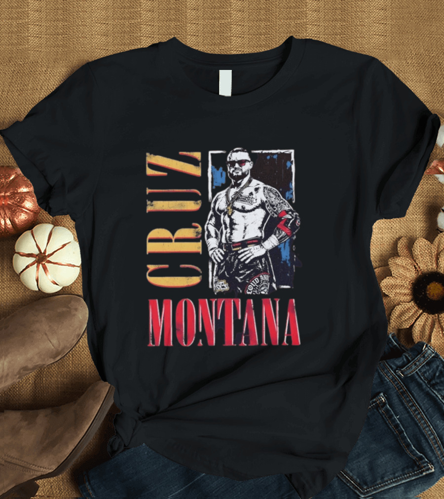 Cruz Montana WWE NXT Wrestling Solid T-Shirt