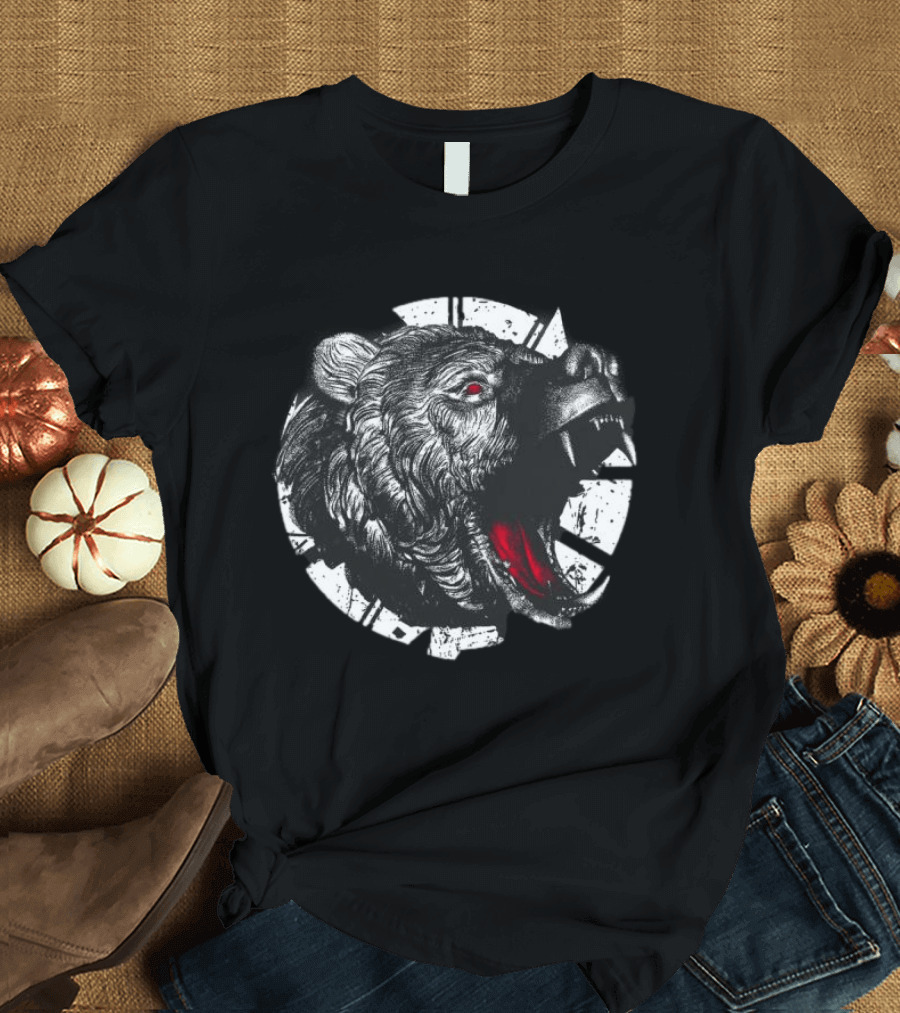 Deathwish Store Converge Untamable Black Bear Growl Red Eyes T-Shirt