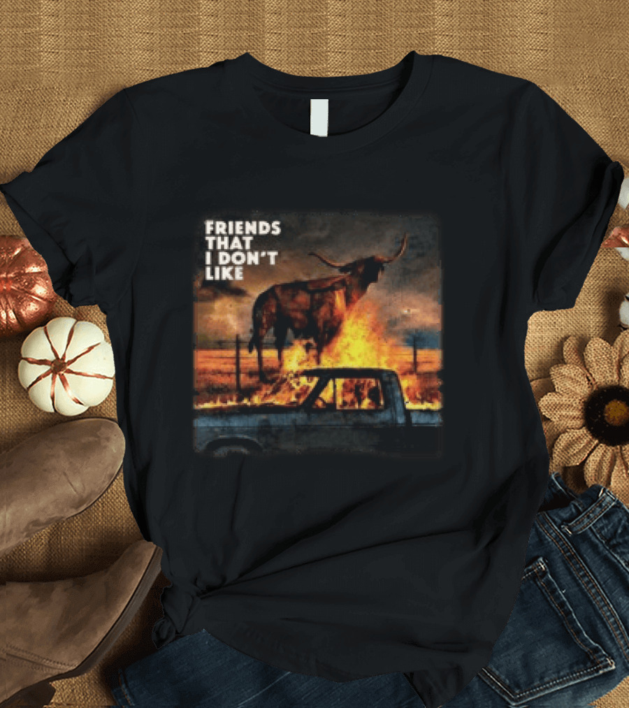 FRIENDS THAT I DON'T LIKE Dexter And The Moonrocks Store Fire Album T-Shirt