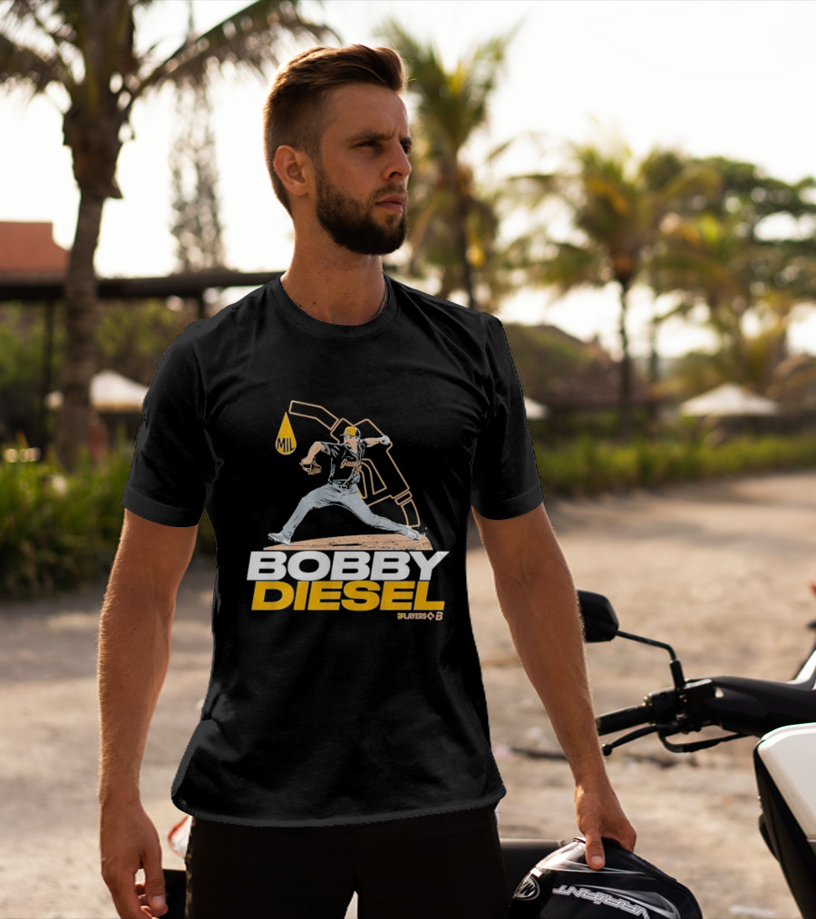 Bobby Diesel Pitcher Oil Can Baseball T-Shirt