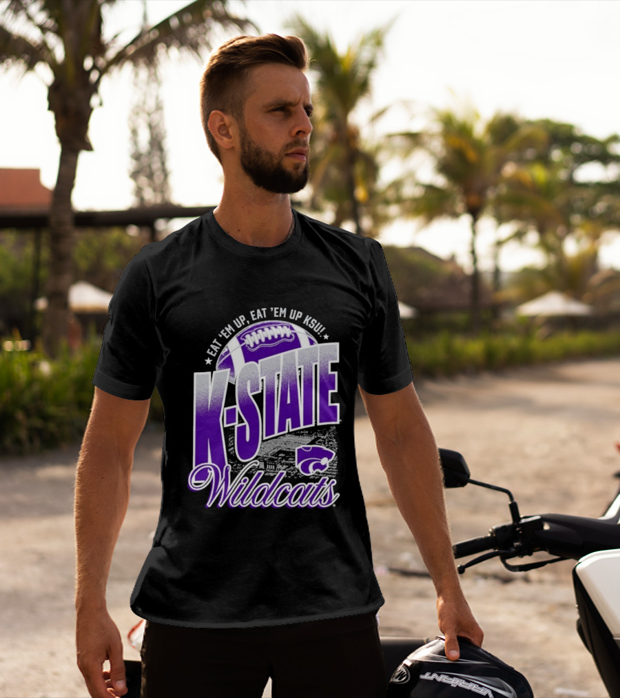 K State Wildcats Football Eat 'Em Up KSU T-Shirt
