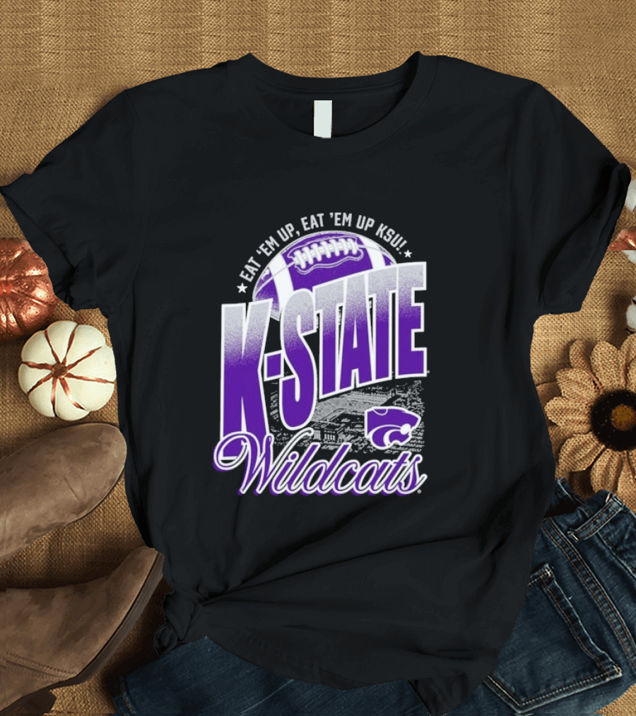 K State Wildcats Football Eat 'Em Up KSU T-Shirt