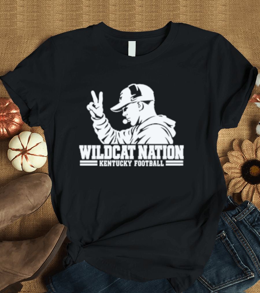 Wildcat Nation Kentucky Football Two Finger Coach T-Shirt