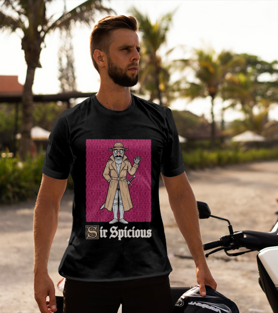 Sir Spicious Knight Detective In Trench Coat And Hat T-Shirt