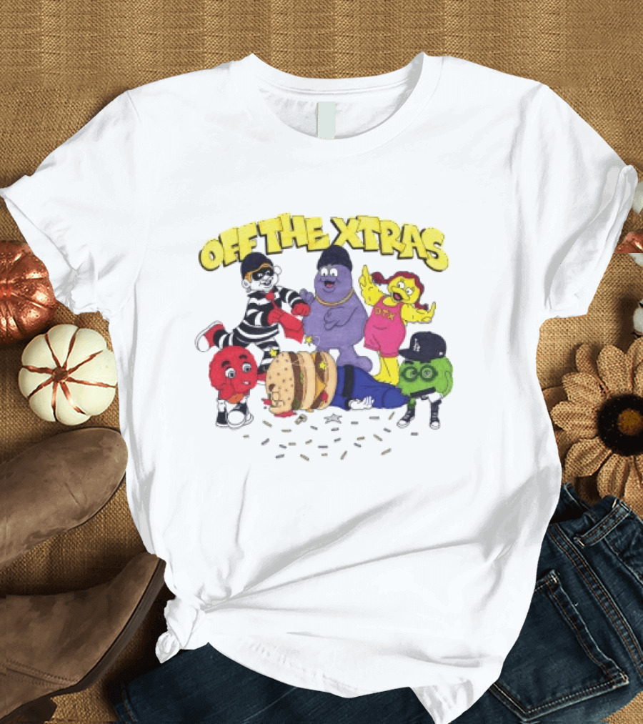 Geezy World Store Trappy Meal Off The Xtras Characters T-Shirt