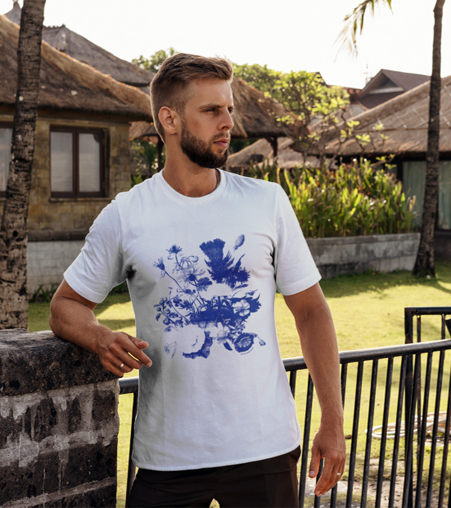 Jessie Ware Superbloom Longsleeve Blue Floral T-Shirt