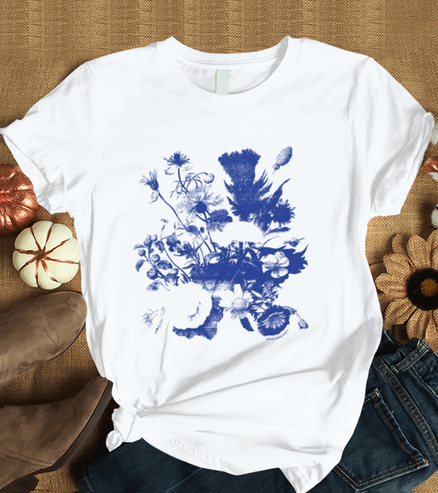Jessie Ware Superbloom Longsleeve Blue Floral T-Shirt