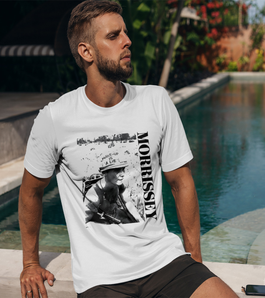 Morrissey Make Up Is A Lie Combat 2026 Tour T-Shirt