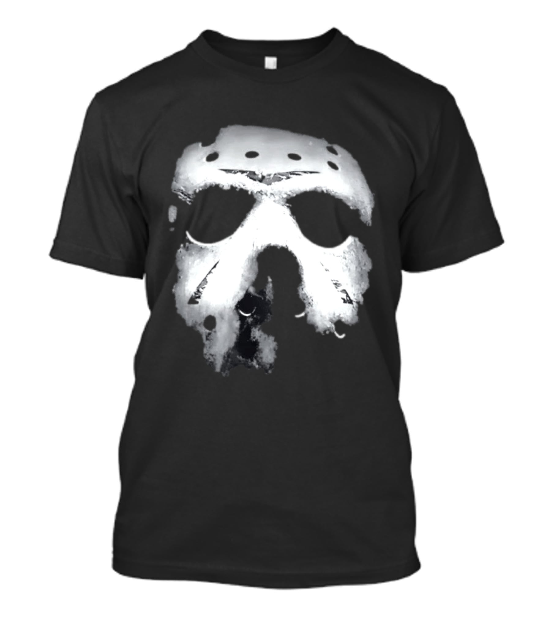 Jason Voorhees Distressed Hockey Mask T-Shirt