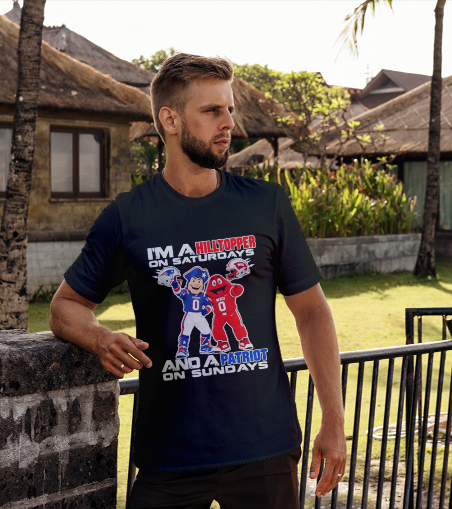 WKU Hilltopper Saturdays Patriots Sundays Football Mascots T-Shirt