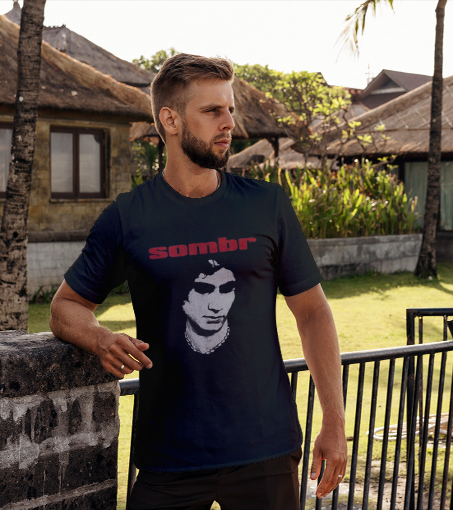Sombr Store 2026 You Are The Reason Dateback Tour Necklace Face T-Shirt