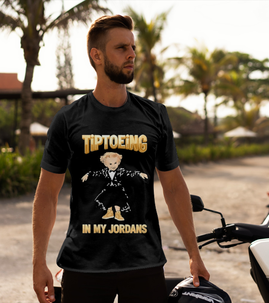Tiptoeing In My Jordans With Child T-Shirt