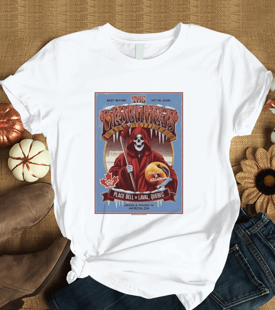 The Black Keys Place Bell Laval Quebec 2026 Max Looffler Peaches N Kream World Tour October 16 2026 T-Shirt