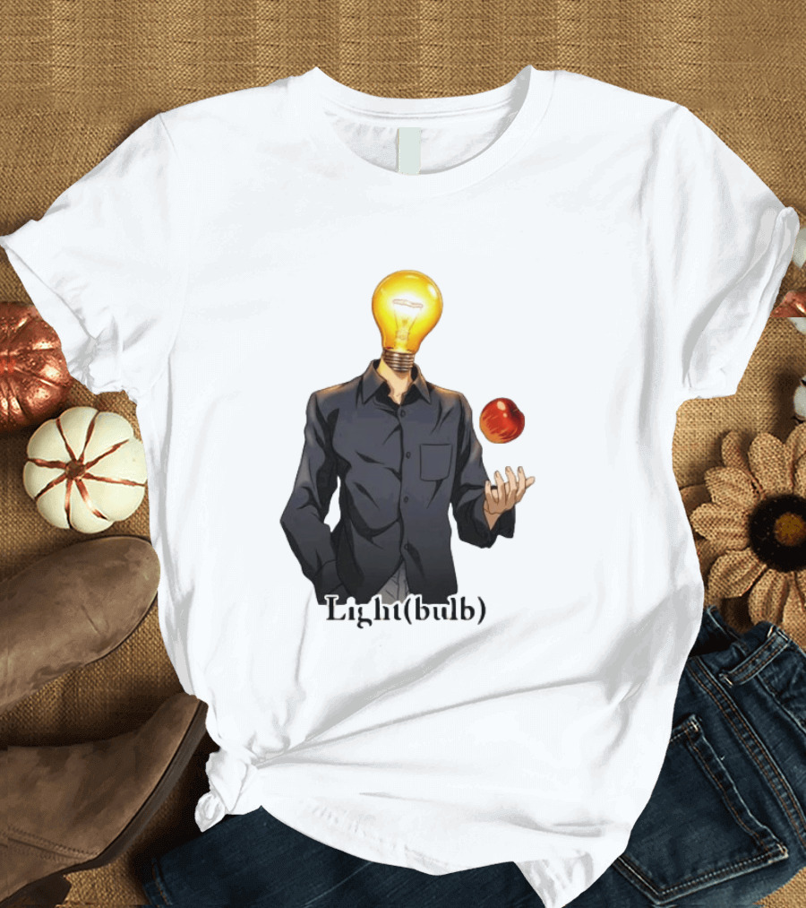 Yagami Raito Lightbulb Apple Interaction T-Shirt