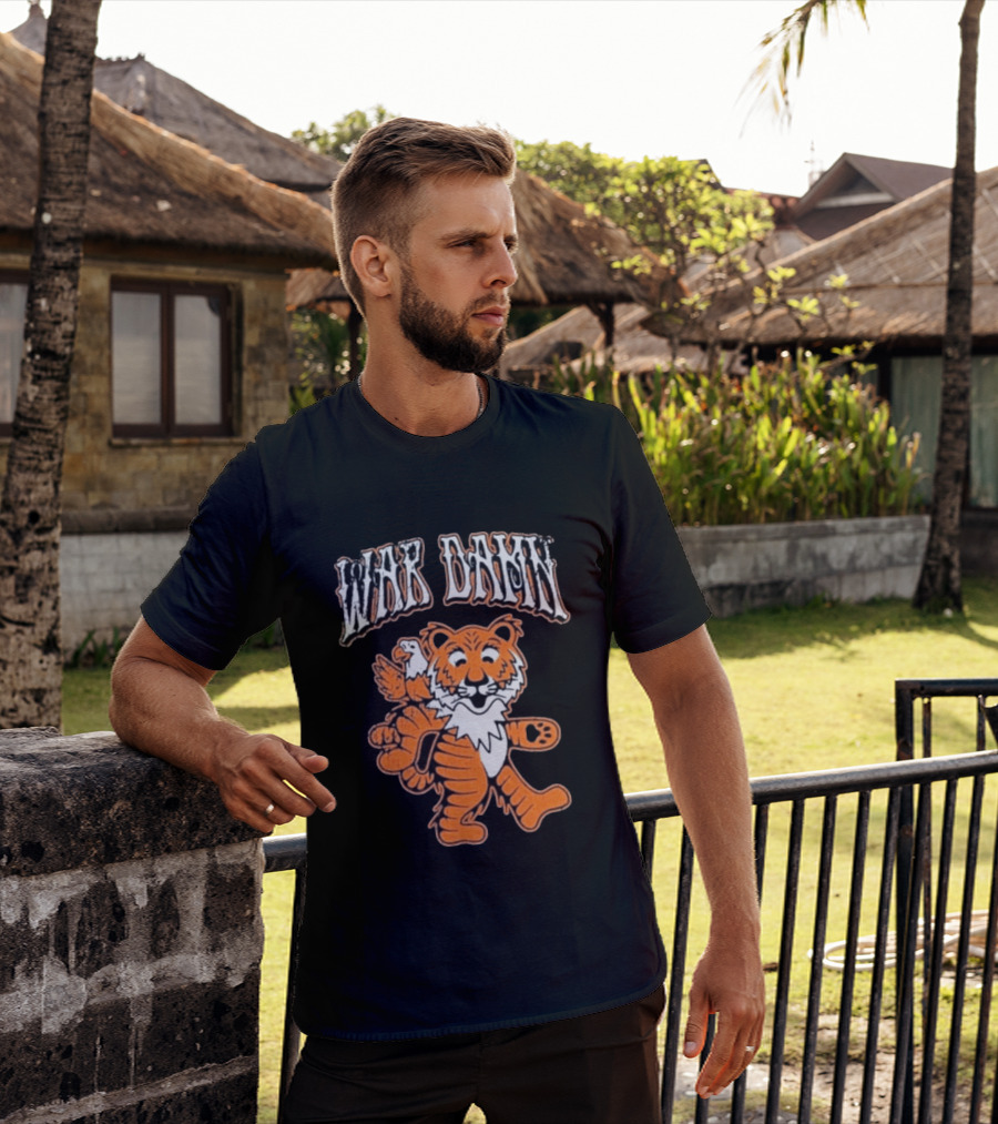 Auburn Tigers War Damn Tiger And Eagle T-Shirt